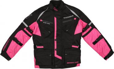 Modeka Tourex II Kinder Motorrad schwarz/pink