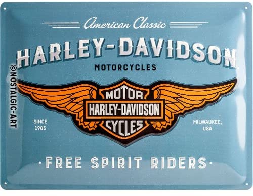 Harley Davidson Motorcycles American Classic Logo  30x40 ovp Blechschild 
