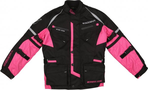 Modeka Tourex II Kinder Motorrad schwarz/pink